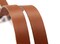 14.5” byhands 100% Genuine Leather Purse Handles/Bag Strap, Tan (24-3702)